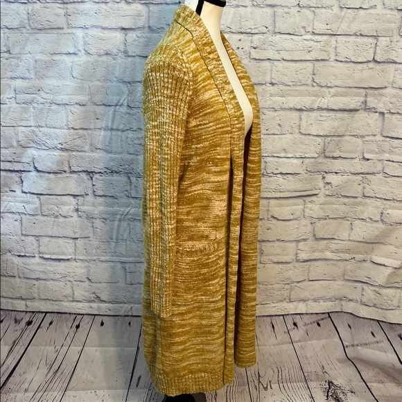 Anthropologie Abigail Marled Duster Long Cardigan Sweater Medium Open Front - Picture 4 of 12